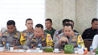 Rapat Koordinasi Pengamanan Debat Publik Pilkada 2024 di Polresta Pekanbaru Berlangsung Lancar
