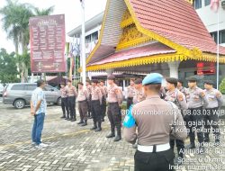 Puluhan Personel Subsatgas PAM Ikuti Kegiatan Apel Pagi