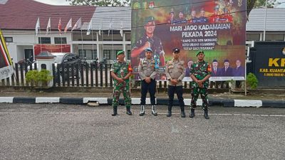 Polres Kuansing Patroli Sinergitas TNI Polri Melalui Monitoring Kantor KPU, Gudang Logistik dan Bawaslu Kuansing Dalam Rangka OMP LK 2024