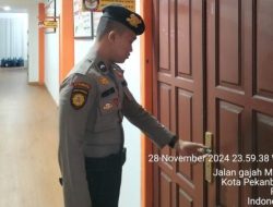Subsatgas PAM Intensifkan Pengamanan di Kantor KPU Provinsi Riau