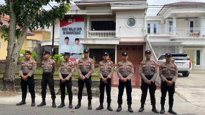 Satgas Kamseltibcarlantas Subsatgas Patroli Menggelar Patroli di Sekitar Kantor Penyelenggara Pilkada