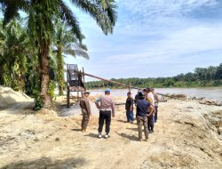 Diduga Ilegal, Polsek Tambang Bersama TNI dan Satpol PP Cek Lokasi Galian C di Desa Padang Luas dan Desa Terantang