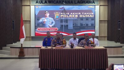 Gelar Release Akhir Tahun 2024, Ini Penyampaian Kapolres Dumai
