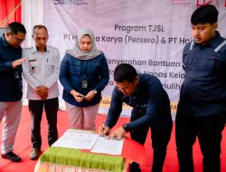 Salurkan Mesin Produksi Keripik Nanas, HKA Fasilitasi UMK di Prabumulih