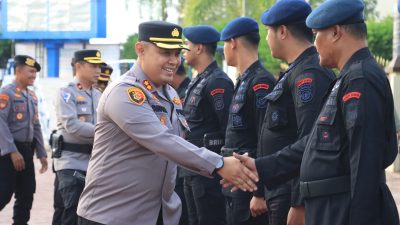 Polres Dumai Gelar Apel Pelepasan Satbrimobda Riau