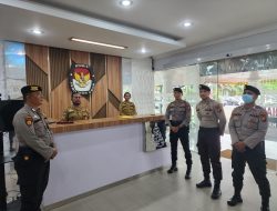 Kantor KPU dan Bawaslu Riau Selalu Dalam Pengamanan Subsatgas PAM OMP LK-2024
