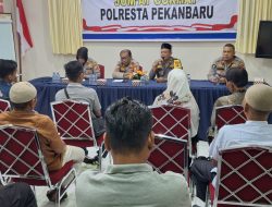 Bahas Kamtibmas dan Aspirasi Masyarakat, Polresta Pekanbaru Gelar Jum’at Curhat Bersama Polsek Senapelan