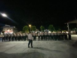 Ditsamapta BKO Polres Kuansing Patroli Malam Dalam Rangka Cipta Kondisi Pilkada Serentak 2024