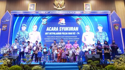 Rayakan HUT ke-74, Ditpolairud Polda Riau Adakan Syukuran