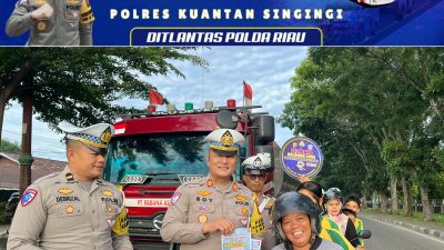 Untuk Keselamatan Berkendara, Satlantas Polres Kuansing Sosialisasikan Program Bung Selamat 