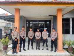 Kantor KPU dan Bawaslu Riau Selalu Dalam Pengamanan Subsatgas PAM OMP LK-2024