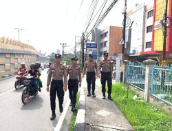 Wujudkan Kamtibmas Aman, Subsatgas Objek Kegiatan Gelar Patroli dan Monitoring 