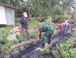 Kerja Bakti Antisipasi Wabah DBD, Koramil 10/Sukatani Gandeng Aparatur Desa Sukamanah