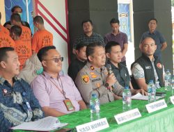 Polres Kuansing Gelar Press Release Ungkap Kasus Narkoba dan Pemusnahan Barang Bukti