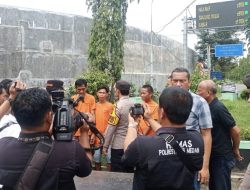 Kurang dari 1 Jam, Empat Pelaku Pencurian di Tol Medan Tembung Ditangkap