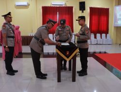 Kapolres Kampar Pimpin Sertijab Kapolsek Siak Hulu Gantikan Kompol Fauzi SH MH