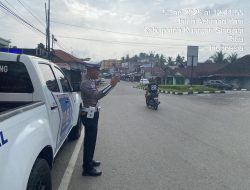 Antisipasi Laka Lantas, Balap Liar dan C3, Satlantas Polres Kuansing Laksanakan Patroli Siang 