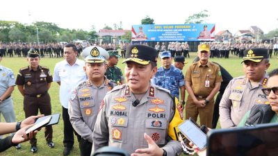 Wujudkan Cipta Kondisi Lima Pilar Keselamatan, Kapolda Riau Pimpin Apel Gelar Pasukan Operasi Keselamatan LK 2025