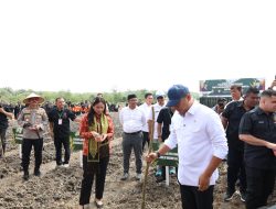 Wamentan-Polri Tanam Jagung dan Cabai di Pekanbaru