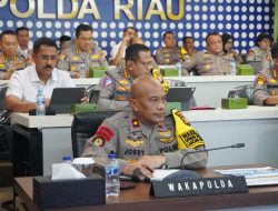 Wakapolda Riau Pimpin Rapat Analisis dan Evaluasi Ketahanan Pangan