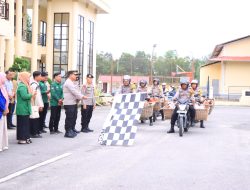 Polres Rohil Gelar Baksos Polri Presisi bersama Mahasiswa, Aliansi BEM dan OKP Dalam Rangka Menyambut Bulan Suci Ramadhan 1446 H