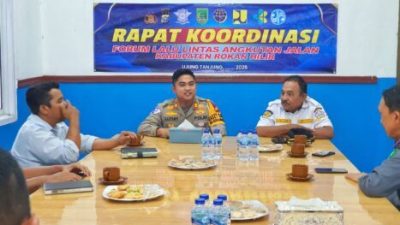 Satlantas Polres Rohil Sosialisasi Keselamatan Bersama Dishub dan Organda