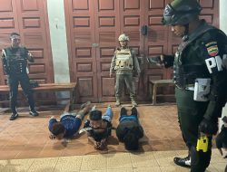 Patroli Anti Begal, Denpom I/5 Medan Bersama Pomdam I/BB Amankan 3 Anggota Geng Motor Bercelurit