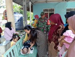 BIDAN DESA !! BABINSA BERI SEMANGAT ANAK-ANAK DI POSYANDU SEROJA