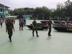 TNI Siap Hadapi Banjir !! Dandim 0509 Kabupaten Bekasi Terima 20 Perahu Bantuan