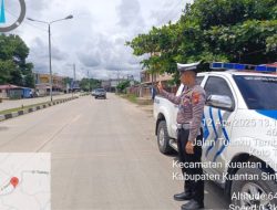 Antisipasi Daerah Rawan Laka Lantas, Balap Liar dan C3, Satlantas Polres Kuansing Patroli Siang 