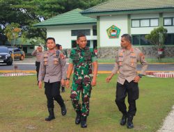 Kapolres Kampar Jalin Silaturahmi dengan Batalyon 132/BS, Perkuat Sinergitas TNI-Polri untuk Kampar Bumi Serambi Mekkah