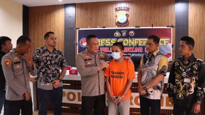 Kapolres Rohil Pimpin Press Release Pemusnahan Barang Bukti 1.049,78 Gram Sabu