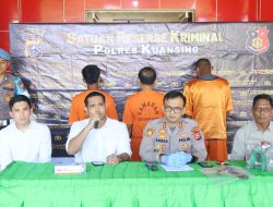 Polres Kuansing Ungkap Kasus Pembakaran dan Perambahan Hutan Lindung Bukit Betabuh