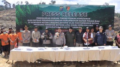 Polda Riau Perang Melawan Perambahan Hutan: 21 Kasus Ditangani, Kapolda Tegaskan Komitmen Lestarikan Alam
