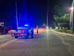 Patroli Pasca Unjuk Rasa di PT SSL, Polres Siak Jaga Kamtibmas di Kampung Tumang