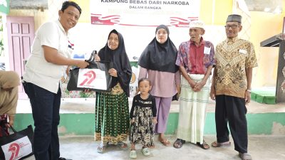 Memperingati Hari Bhayangkara ke-79, Polres Kampar Deklarasi Kampung Bebas Narkoba dan Penanaman Pohon