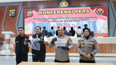 Dalam Waktu 24 Jam, 8 Pelaku Geng Motor di Kawasan Jalan Srikandi Berhasil Dibekuk Polda Riau