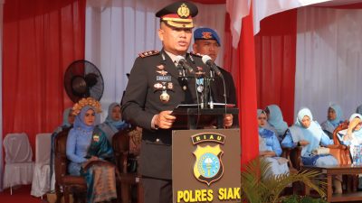 Semarak Peringatan Hari Bhayangkara ke-79 di Kota Siak, Polri Tegaskan Komitmen Melayani Masyarakat