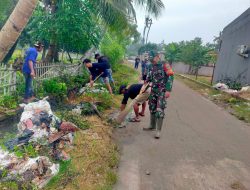 Sinergi Desa dan TNI: Karang Segar Gelar Aksi Bersih-Bersih