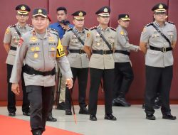 Polda Riau Gelar Sertijab 4 Kapolres