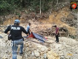 Cek Lokasi PETI di Sungai Ongau, Polsek Singingi Himbau Masyarakat Tidak Terlibat Kegiatan Penambangan Ilegal