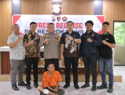 Kapolres Rohil Pimpin Press Release Pengungkapan Kasus Pembunuhan Berencana di Panipahan