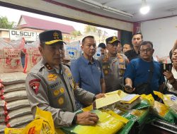 Polda Riau Grebek Distributor Beras Oplos di Pekanbaru