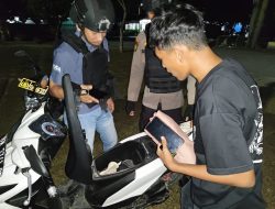 Amankan Kamtibmas Bangkinang Kota, Tim Raga Polres Kampar Patroli Malam