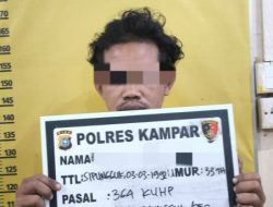 Viral di Media Sosial, Satreskrim Polres Kampar Tangkap Pelaku Pencurian HP di Desa Sipungguk