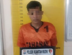 Polsek Kuantan Mudik Ungkap Kasus Penggelapan Uang Penjualan Sawit di Desa Perhentian Sungkai