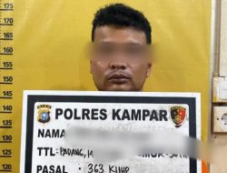 Beraksi di 5 TKP Berbeda, Satreskrim Polres Kampar Tangkap Pelaku Pencurian Mobil Pick Up Lintas Kabupaten