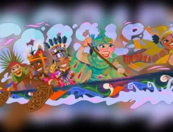 Google Doodle HUT ke-80 RI Angkat Tradisi Pacu Jalur Riau