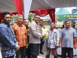 Gelar Gerakan Pangan Murah, Polres Kampar Distribusikan 4 Ton Beras untuk Stabilkan Harga dan Bantu Masyarakat