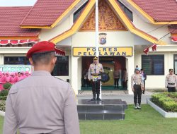 Kapolres Pelalawan Pimpin Sertijab Kapolsek Ukui